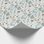 可愛い動物：熱帯林のドードル。 ラッピングペーパー (角)
