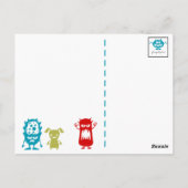 可愛い化感謝してい物君の誕生日パーティー用はがき ポストカード (裏面)