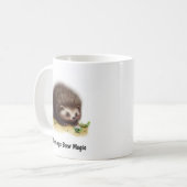 可愛い北絵を描米のヤマアラシ コーヒーマグカップ (正面左)