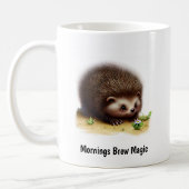 可愛い北絵を描米のヤマアラシ コーヒーマグカップ