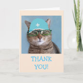 可愛い医師外科医ありがとう カード (正面)