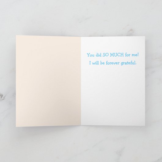 可愛い医師外科医ありがとう カード (内部)