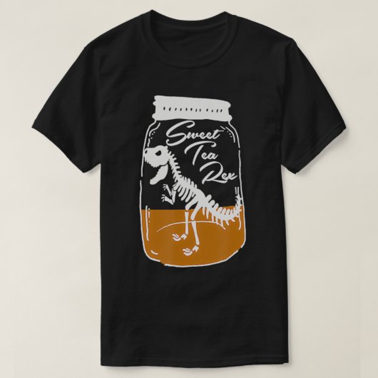 可愛い南の甘いお茶reジャーおもしろいトRe恐竜 Tシャツ (デザイン正面)