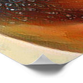 可愛い印鑑野生動物ポップ・アートのアートがあなたにスマイルポスター ポスター (角)