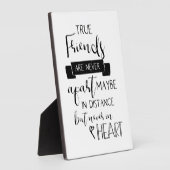 可愛い友情引用文真の友達は決して離れない フォトプラーク (側面)