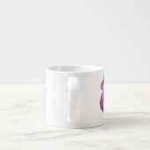 可愛い双子の姉妹ジェミニかわいらしピンクのバラフローラ エスプレッソカップ (裏面)