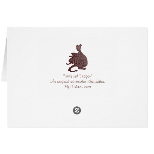 可愛い双子の赤い竜の神秘ファンタジー (裏面横)