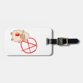 可愛い反抗的な漫画の羊のラゲッジタグ ラゲッジタグ (正面横)