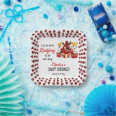 可愛い可愛いテントウムシが赤ちゃんシャワーを浴びる ペーパープレート (パーティー)