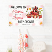 可愛い可愛いテントウムシが赤ちゃんシャワーを浴びる 横断幕 (インサイチュ)