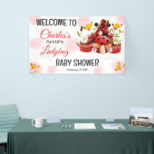 可愛い可愛いテントウムシが赤ちゃんシャワーを浴びる 横断幕 (トレードショー)