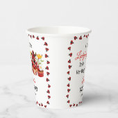 可愛い可愛いテントウムシが赤ちゃんシャワーを浴びる 紙コップ (左)