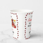 可愛い可愛いテントウムシが赤ちゃんシャワーを浴びる 紙コップ (右)