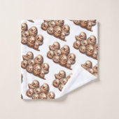 可愛い可愛いパンゴリンの可愛らしいアングリン バスタオルセット (ウォッシュタオル)