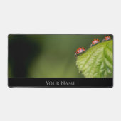 可愛い可愛いラッキーなラッキーな前向きマインドセット デスクマット (正面)