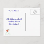 可愛い可愛い可愛いトロピカルパロットアドレスニューホーム 案内ポストカード (裏面)