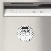 可愛い可愛い猫パーソナライズされたたち マグネット (インサイチュ (食洗機))