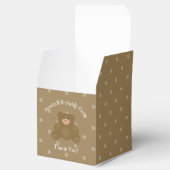 可愛い可愛い茶色のベビーテディベア誕生日パーティー フェイバーボックス (オープン)