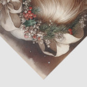 可愛い可愛らしい子猫クリスマス 薄葉紙 (詳細)