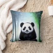 可愛い可愛らしい小さなパンダベアカブ クッション (ブランケット)