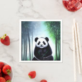 可愛い可愛らしい小さなパンダベアカブ スタンダードカクテルナプキン (インサイチュ)