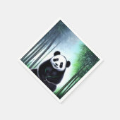 可愛い可愛らしい小さなパンダベアカブ スタンダードカクテルナプキン (角)