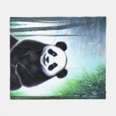 可愛い可愛らしい小さなパンダベアカブ フリースブランケット (正面(横))