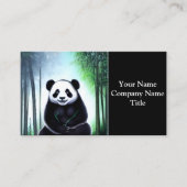可愛い可愛らしい小さなパンダベアカブ 名刺 (正面)
