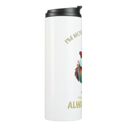 可愛い可愛素晴らしらしい雄鶏おもしろい タンブラー (回転左)