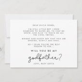 可愛い台本は私のゴッドファーザーカードになるかな 招待状 (正面)
