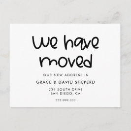 可愛い台本引越しのお知らせ葉書 案内ポストカード