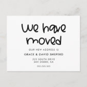 可愛い台本引越しのお知らせ葉書 案内ポストカード (正面)