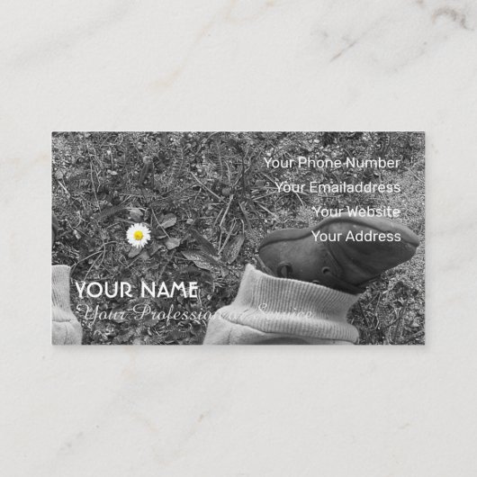 可愛い名刺ベビー店 名刺 (裏面)