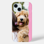 可愛い名門私立校風の波状のピンクの写真 Case-Mate iPhoneケース (裏面)