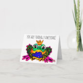 可愛い君はトータリー素晴らしカエルのグリーティングカード カード (正面)