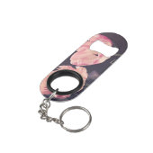 可愛い咲きチューリップパーソナライズされた- キーホルダー栓抜き (裏面アングル)