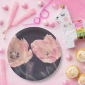 可愛い咲きチューリップパーソナライズされた- ペーパープレート (パーティー)