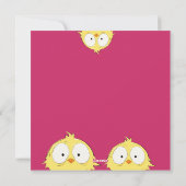 可愛い唐辛子「ハッピーイースター熱狂するよ鶏」 シーズンカード (裏面)