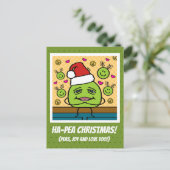 可愛い喜びと愛ハピーのクリスマス シーズンポストカード (スタンド正面)