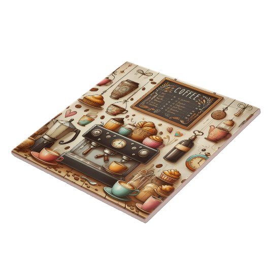 可愛い喫茶店バー業 タイル (側面)