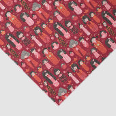 可愛い図解入りの、写真付きのこ日本のけしレッド 薄葉紙 (詳細)