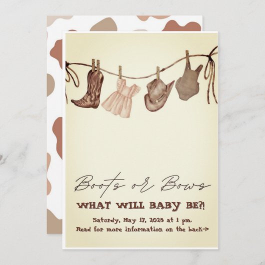 可愛い国をテーマにしたジェンダーの発表 (正面/裏面)