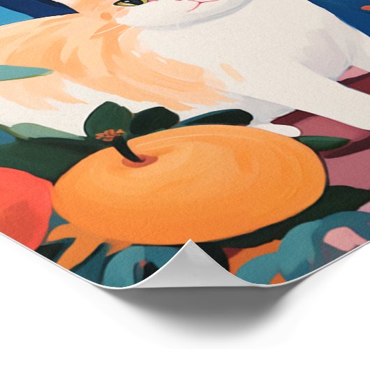 可愛い園猫 ポスター (角)