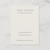 可愛い園葉蝶2イヤリングディスプレイ 名刺 (裏面)