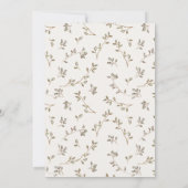 可愛い地元で育ったテディフローラカート赤ちゃんシャワー 招待状 (裏面)