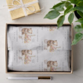 可愛い地元で育ったテディフローラカート赤ちゃんシャワー 薄葉紙 (ギフト)