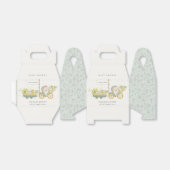 可愛い地元で育ったハリネズミのフローラバイクベビーシャワー フェイバーボックス (折り畳みなし)