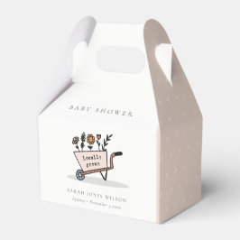 可愛い地元で育った赤面フローラカート赤ちゃんシャワー フェイバーボックス