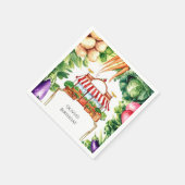 可愛い地元で育った農家市場誕生日 スタンダードカクテルナプキン (角)