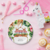 可愛い地元で育った農家市場誕生日 ペーパープレート (パーティー)